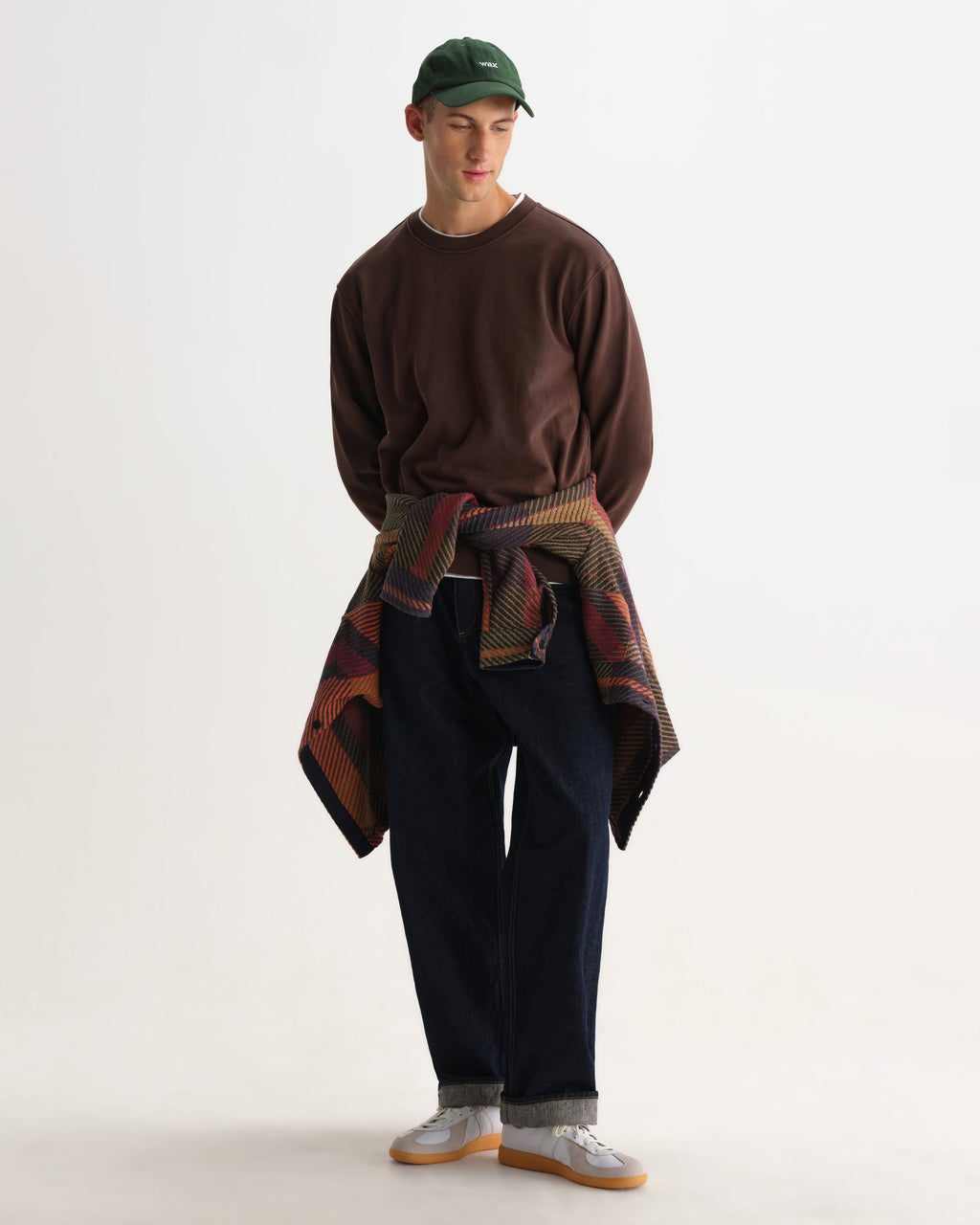 Sidney - Washed Brown Loopback Cotton Sweatshirt