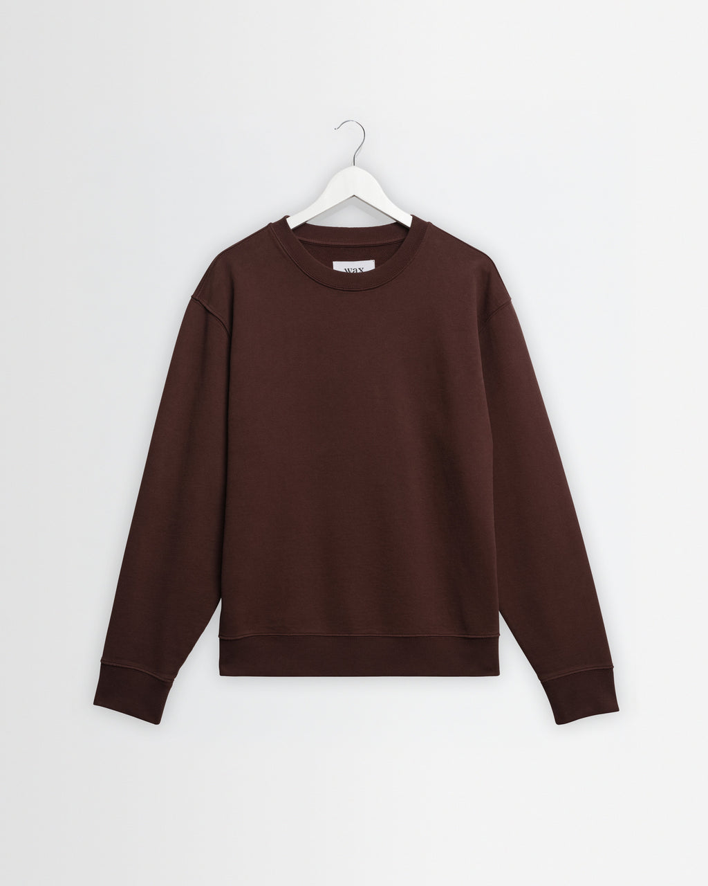 Sidney - Washed Brown Loopback Cotton Sweatshirt