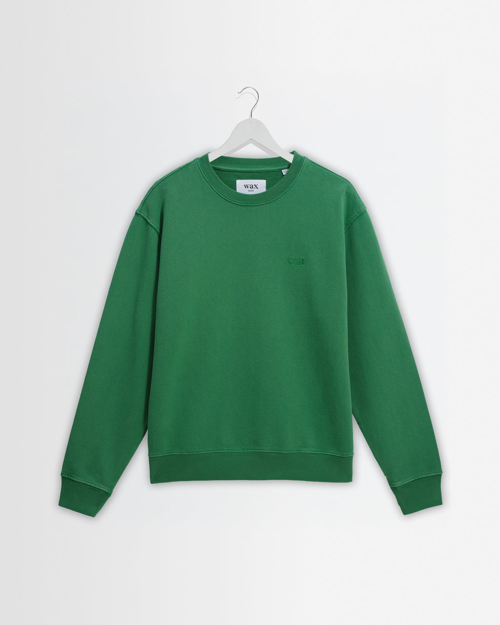 Sidney - Washed Green Loopback Cotton Sweatshirt