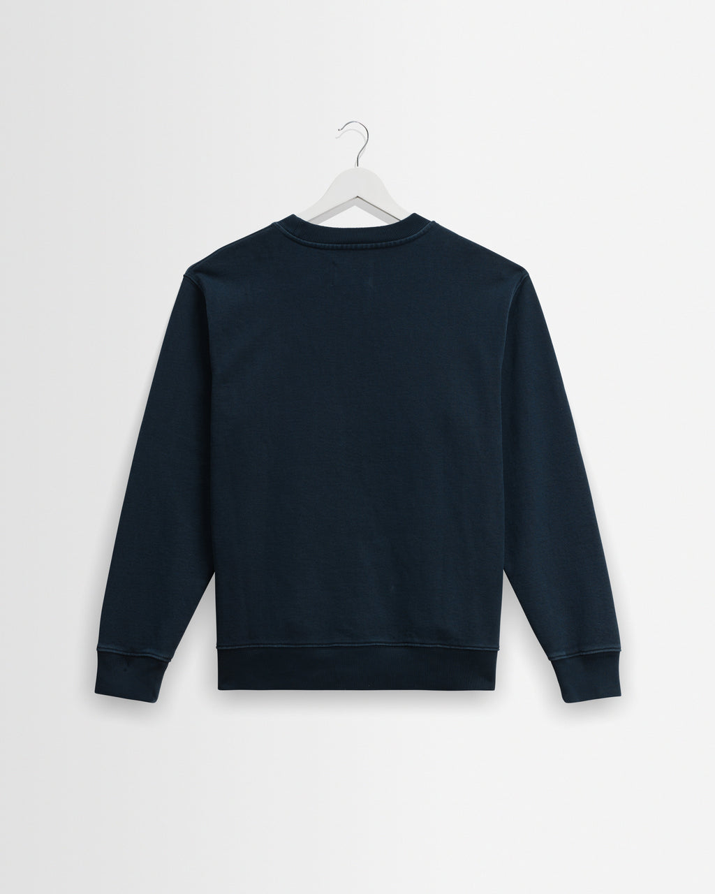 Sidney - Washed Navy Loopback Cotton Sweatshirt