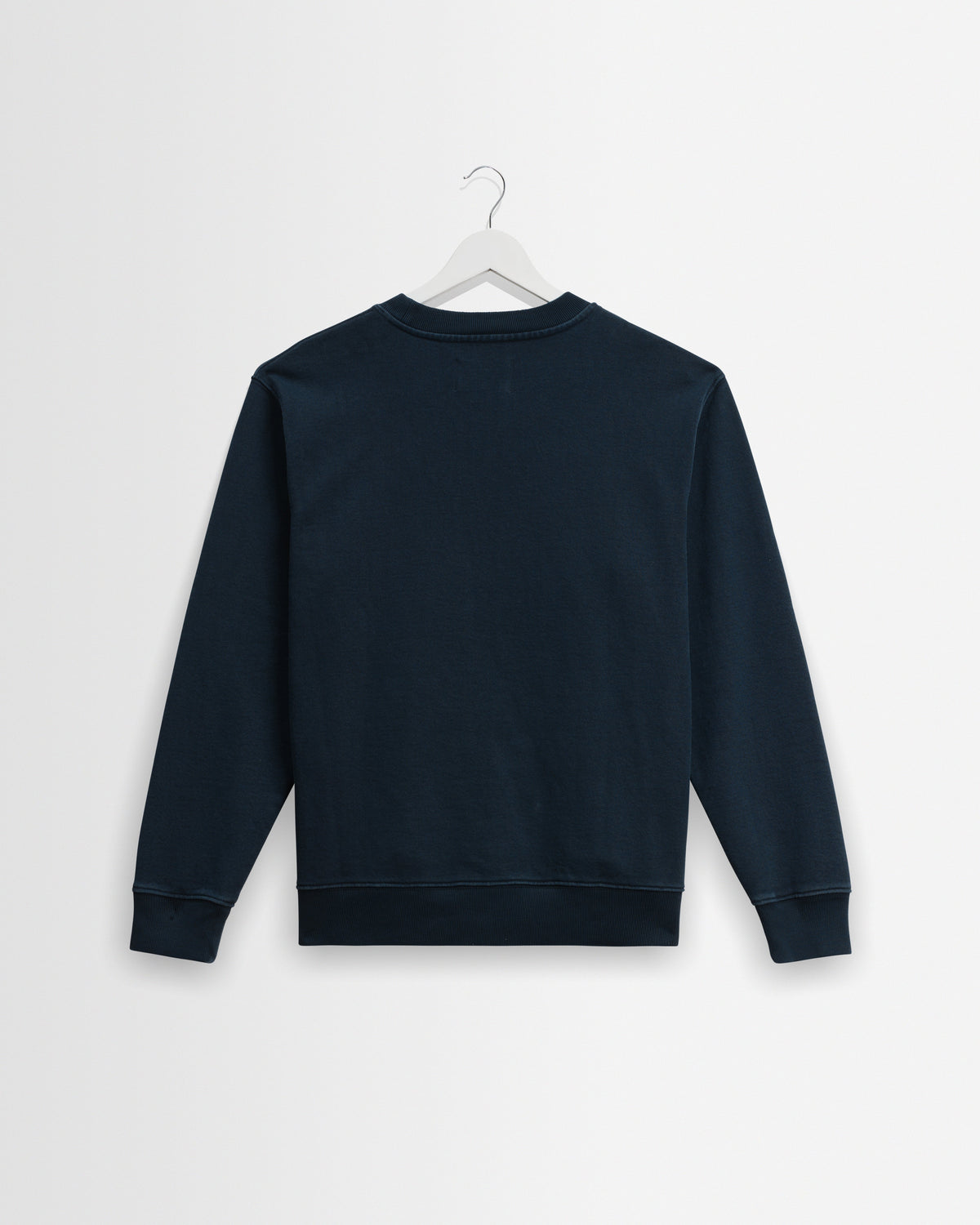 Sidney - Washed Navy Loopback Cotton Sweatshirt