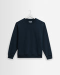 Sidney - Washed Navy Loopback Cotton Sweatshirt