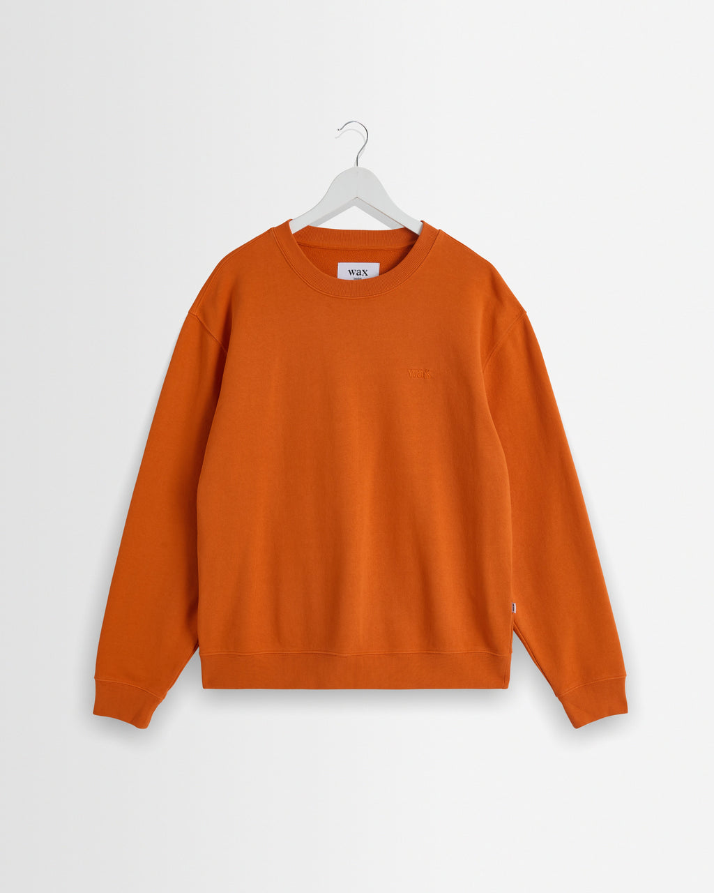Sidney - Washed Orange Loopback Cotton Sweatshirt