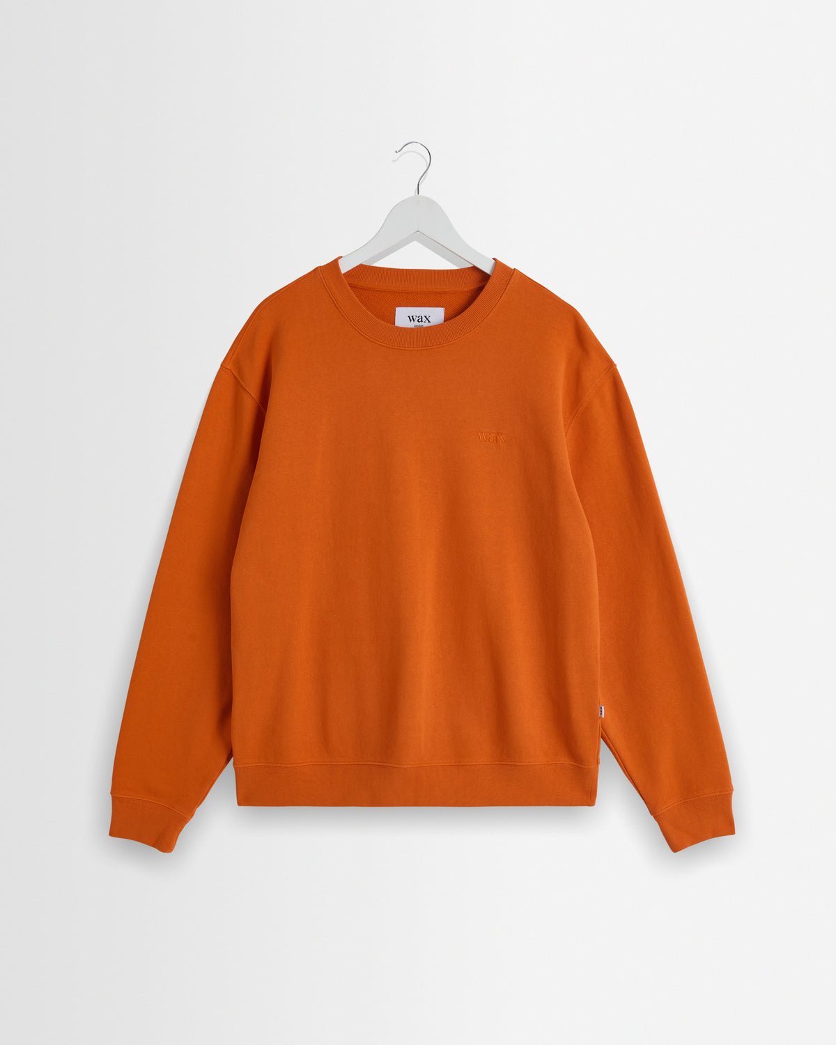 Sidney - Washed Orange Loopback Cotton Sweatshirt