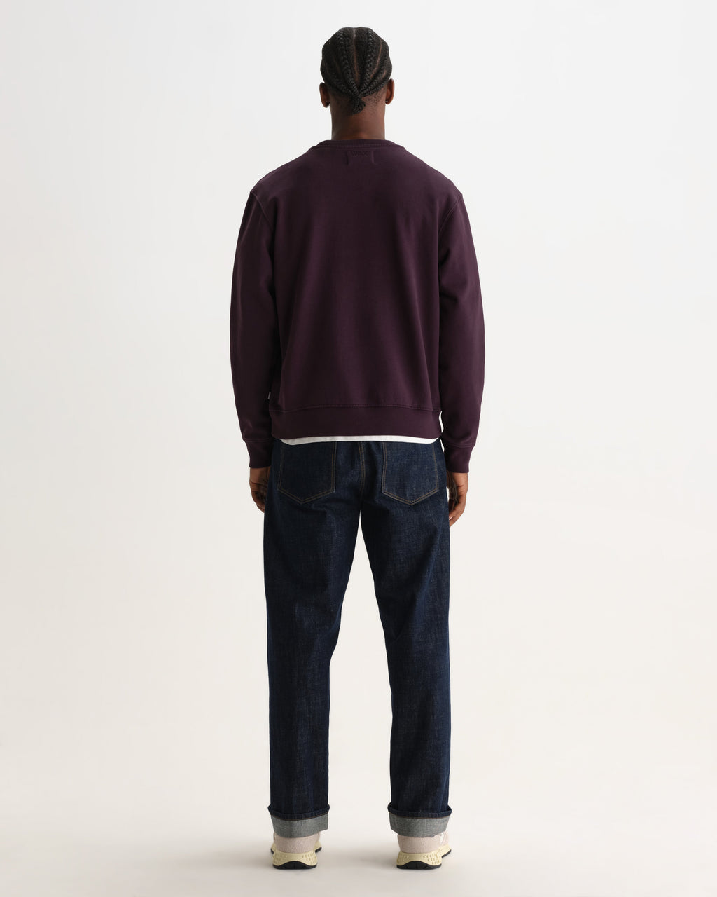 Sidney - Washed Purple Loopback Cotton Sweatshirt