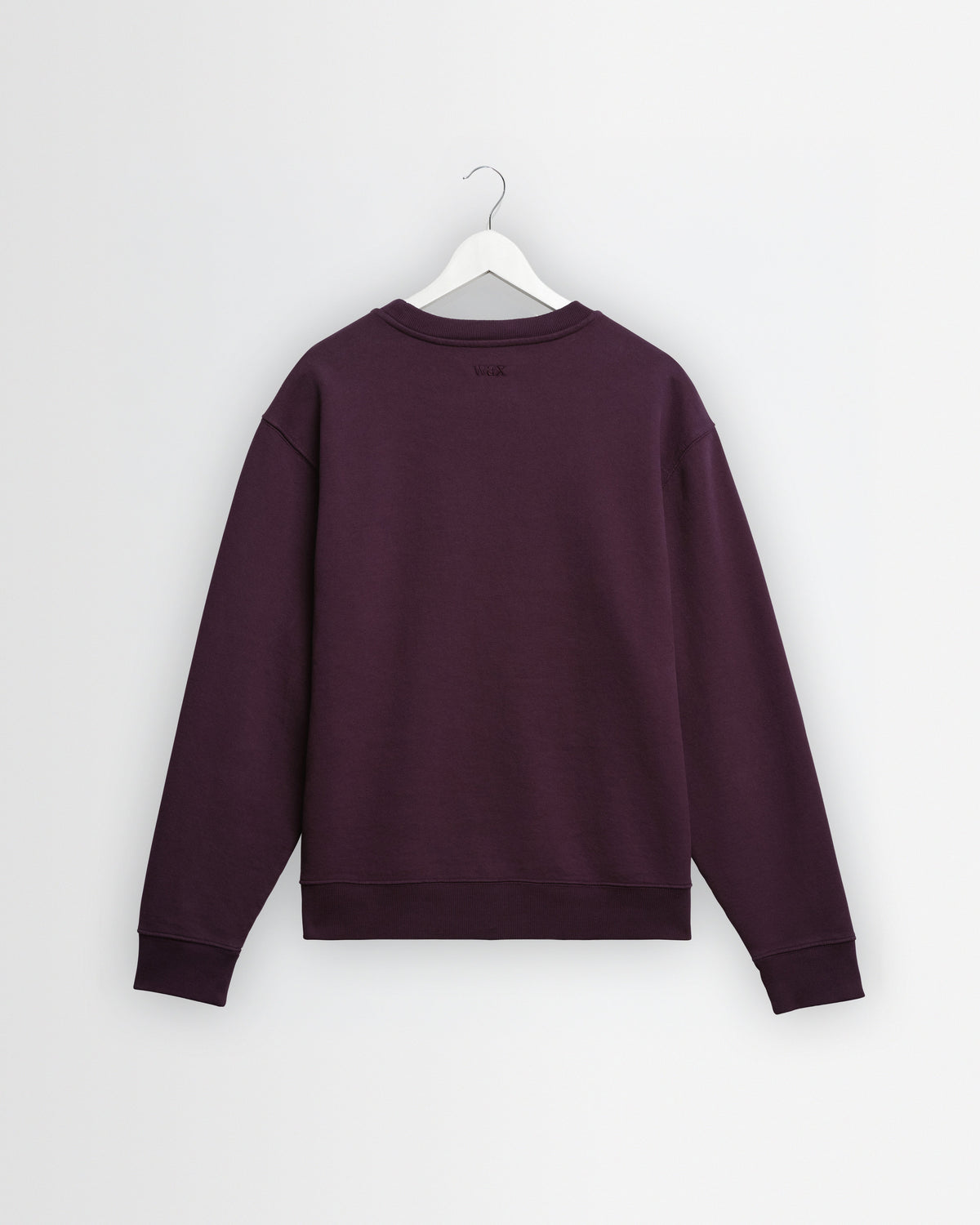 Sidney - Washed Purple Loopback Cotton Sweatshirt