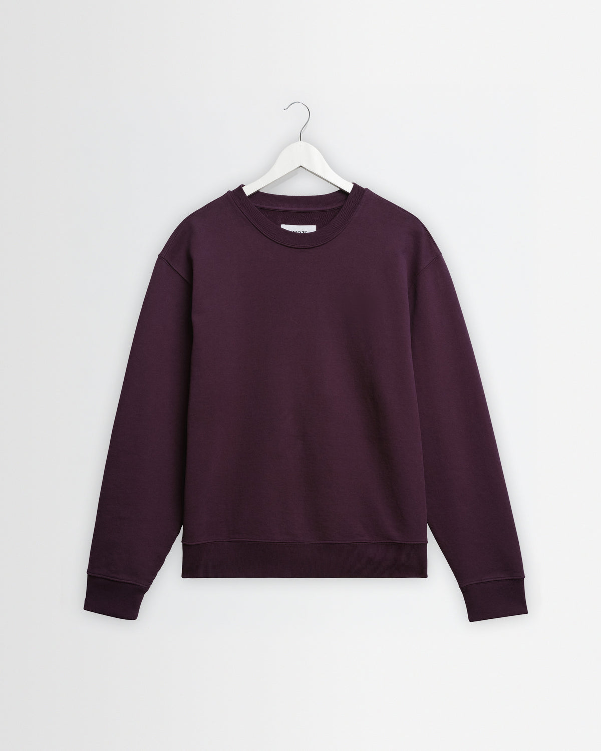 Sidney - Washed Purple Loopback Cotton Sweatshirt