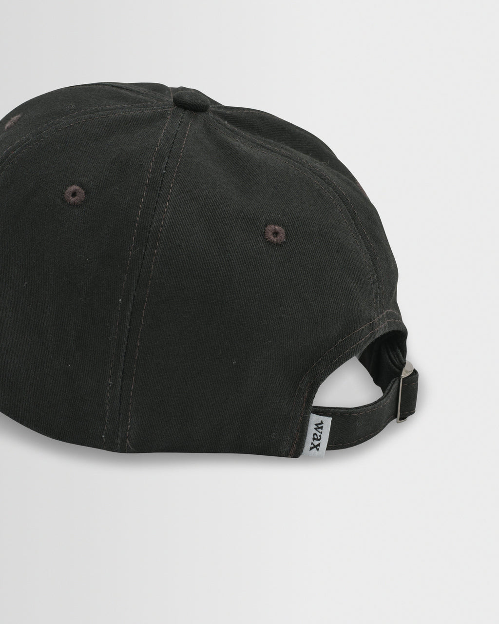 Spencer - Washed Black Cotton Sports Cap