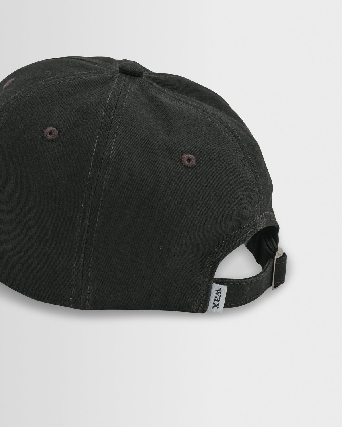 Spencer - Washed Black Cotton Sports Cap