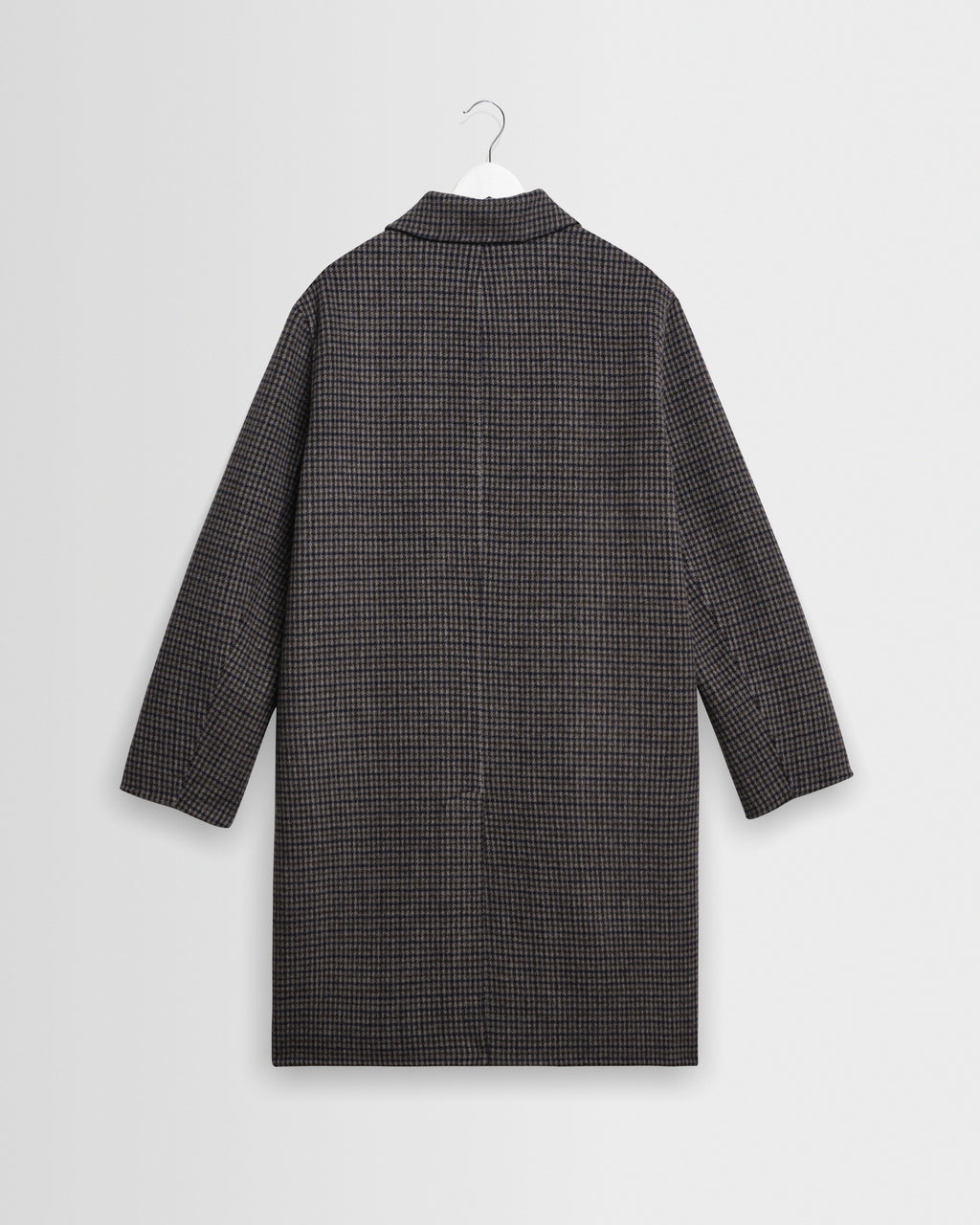 Stan - Navy And Brown Double Face Car Coat