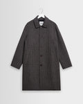 Stan - Navy And Brown Double Face Car Coat