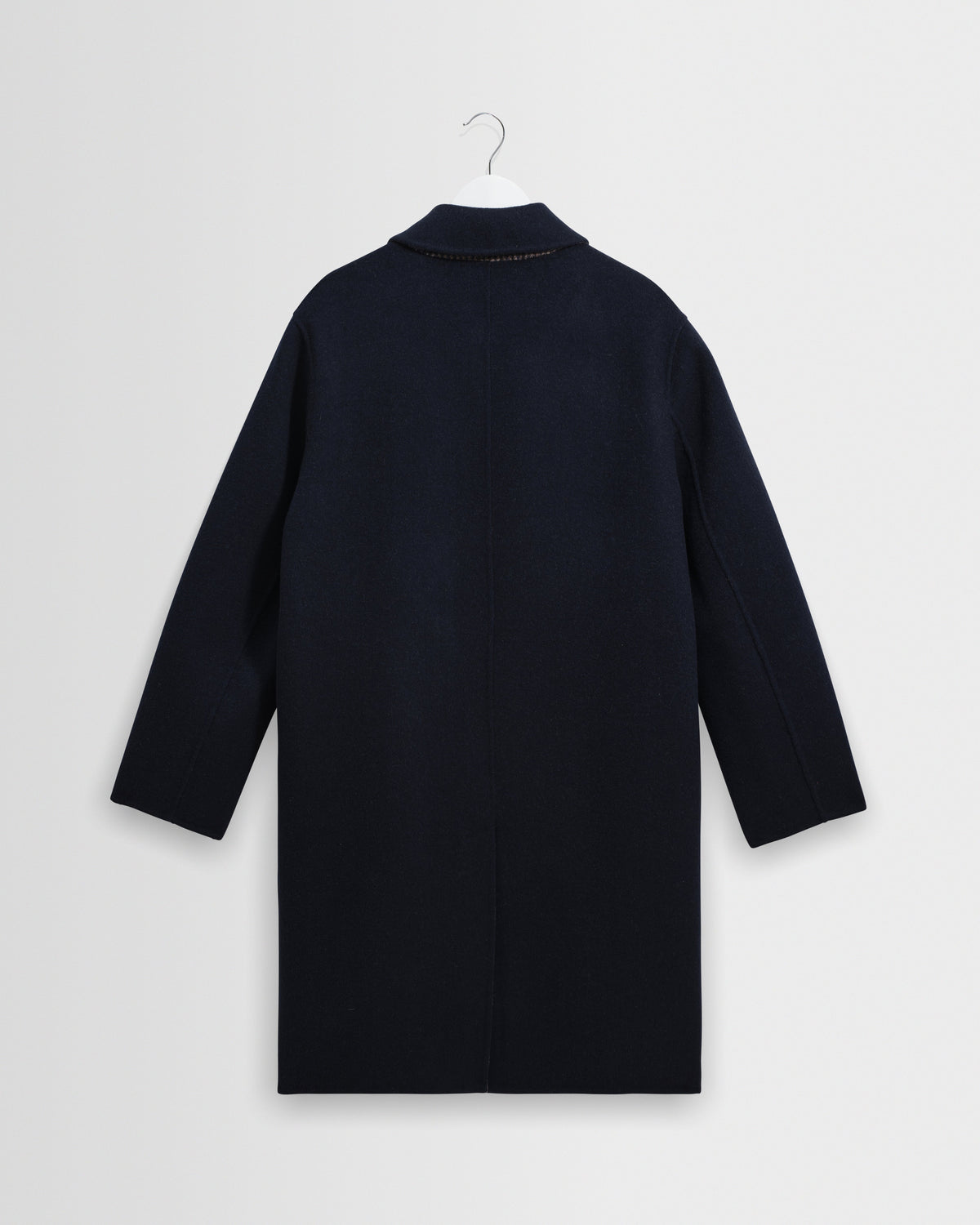 Stan - Navy Double Face Car Coat