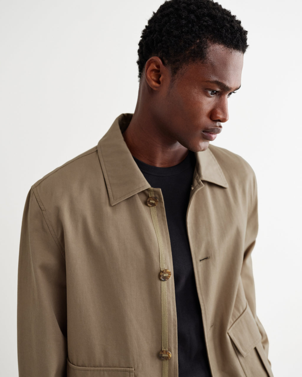 Strand - Beige Cotton Tencel Twill Jacket