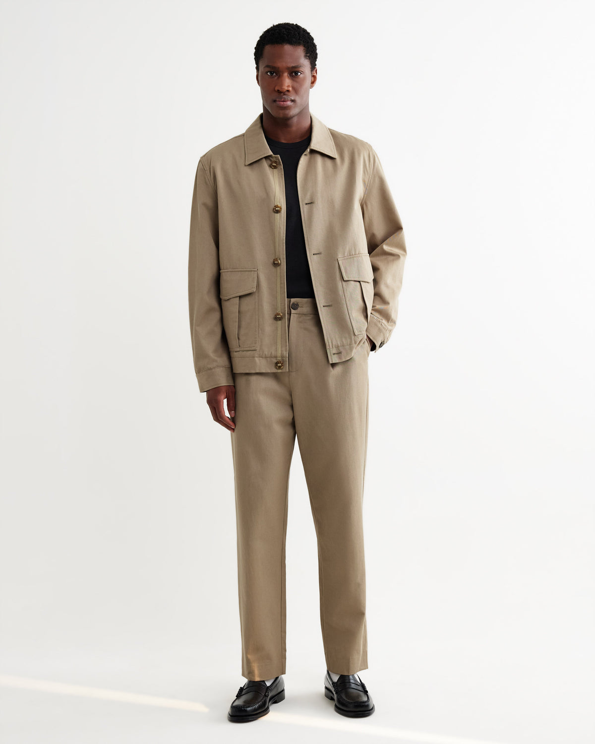 Strand - Beige Cotton Tencel Twill Jacket