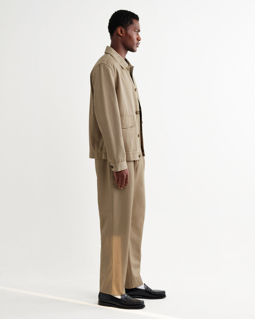 Strand - Beige Cotton Tencel Twill Jacket