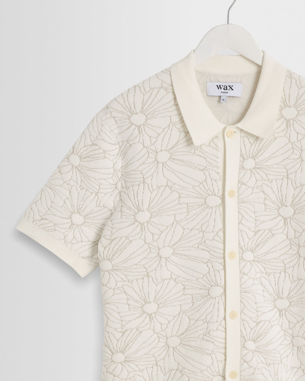 Tellaro - Ecru Flower Jacquard Shirt