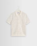 Tellaro - Ecru Flower Jacquard Shirt