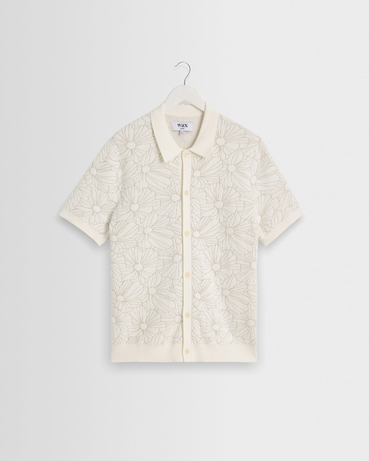 Tellaro - Ecru Flower Jacquard Shirt
