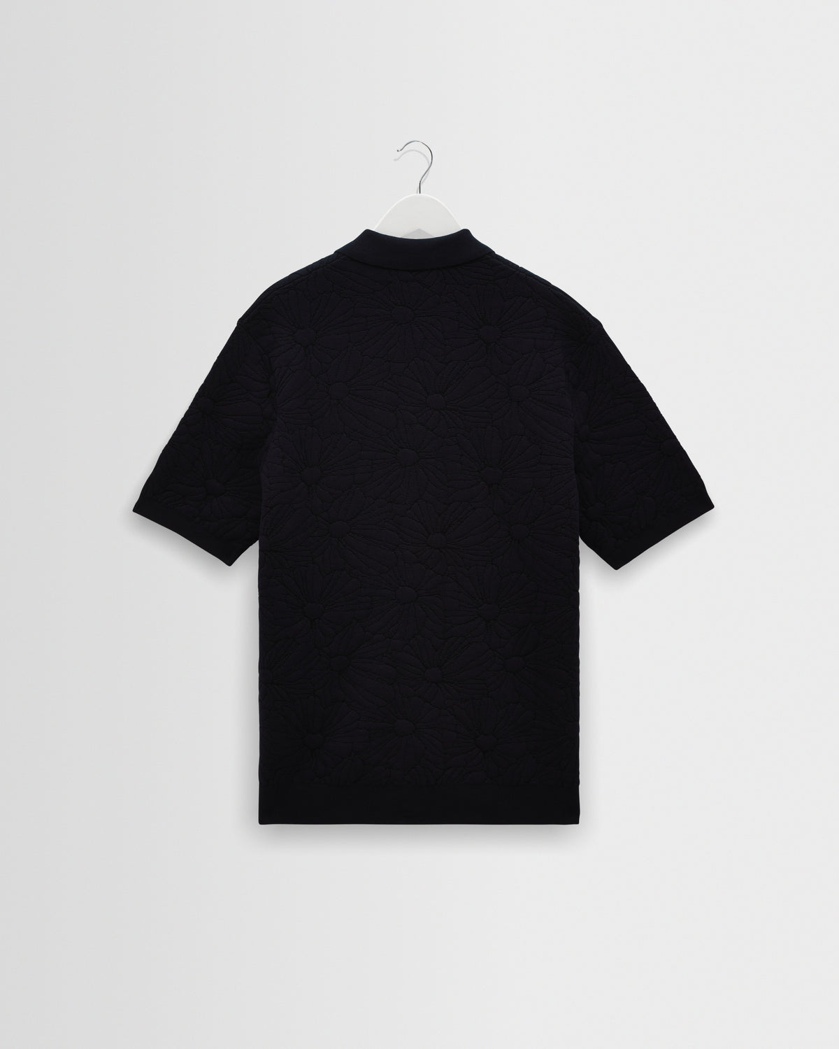 Tellaro - Navy Flower Jacquard Shirt