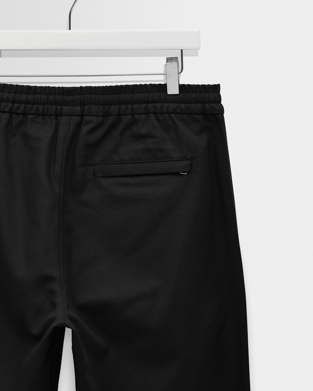 Tyne - Black Cotton Tencel Loose Fit Trousers