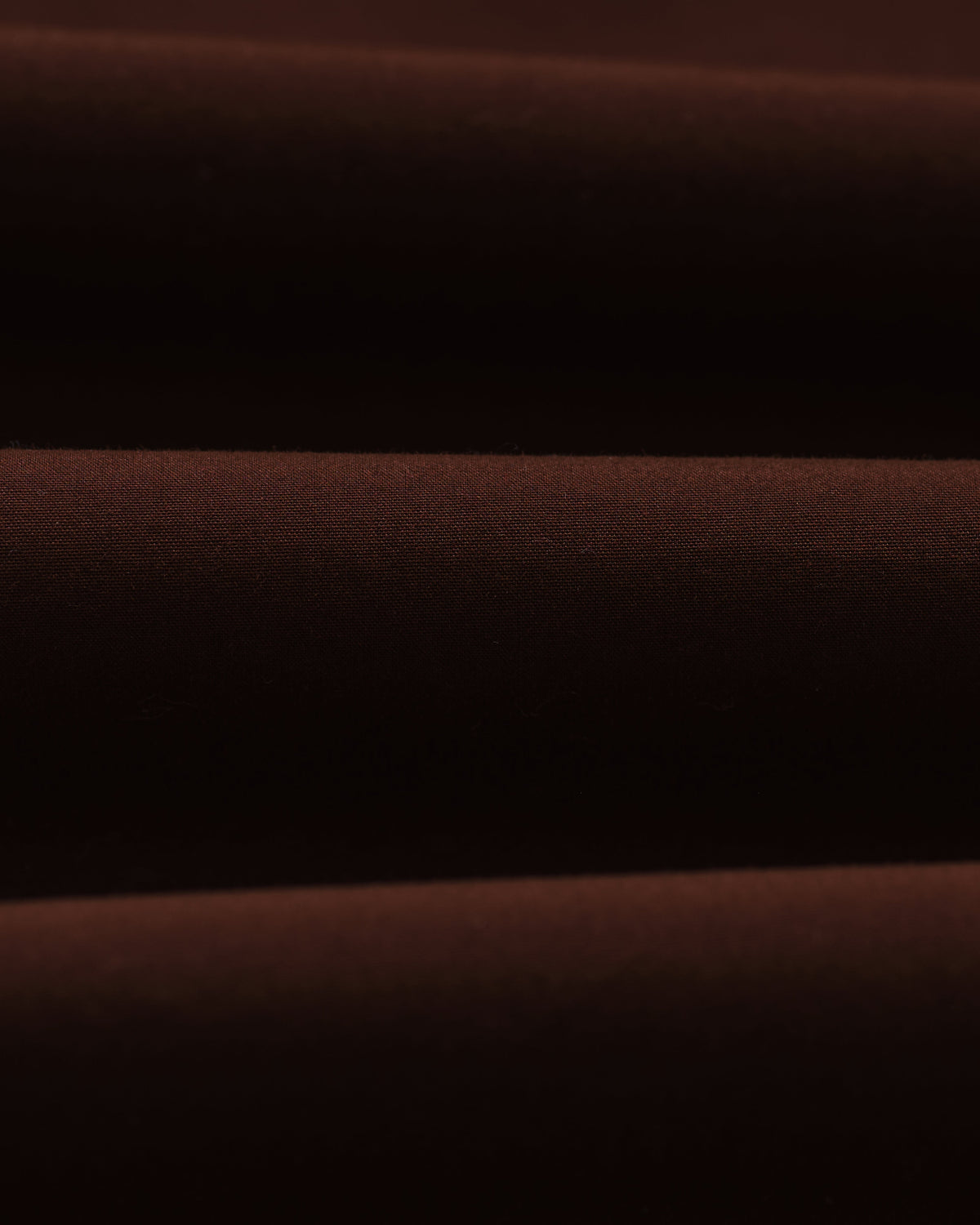 Tyne - Dark Brown Cotton Poplin Loose Fit Trousers