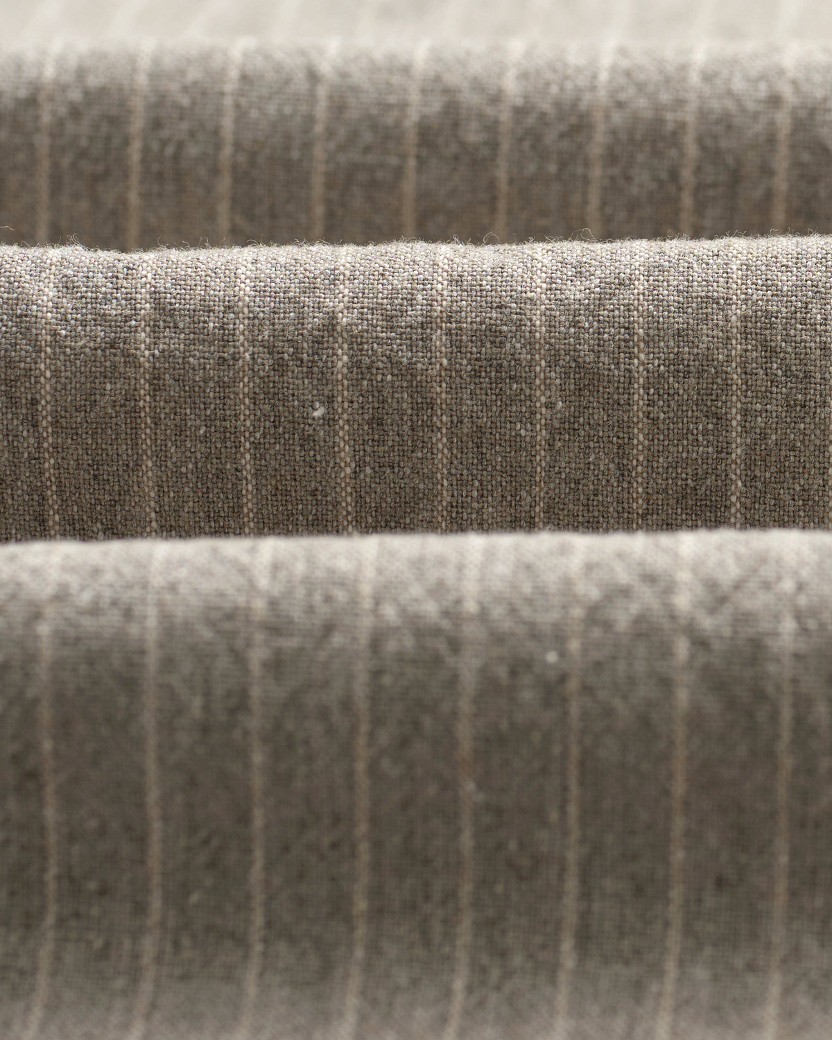 Tyne - Natural Chalk Stripe Trousers