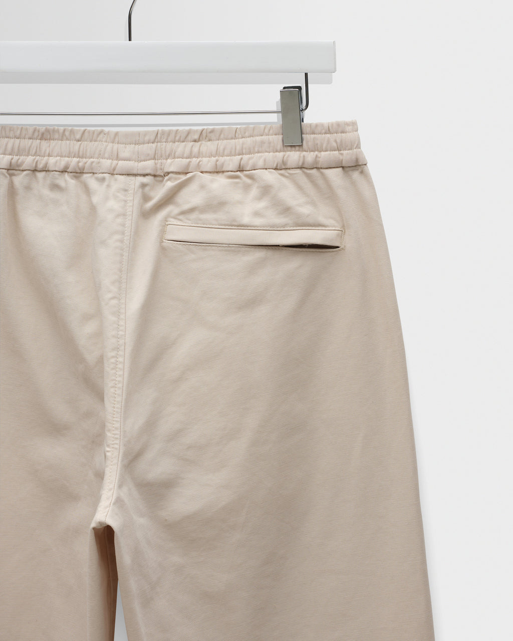 Tyne - Stone Cotton Tencel Loose Fit Trousers
