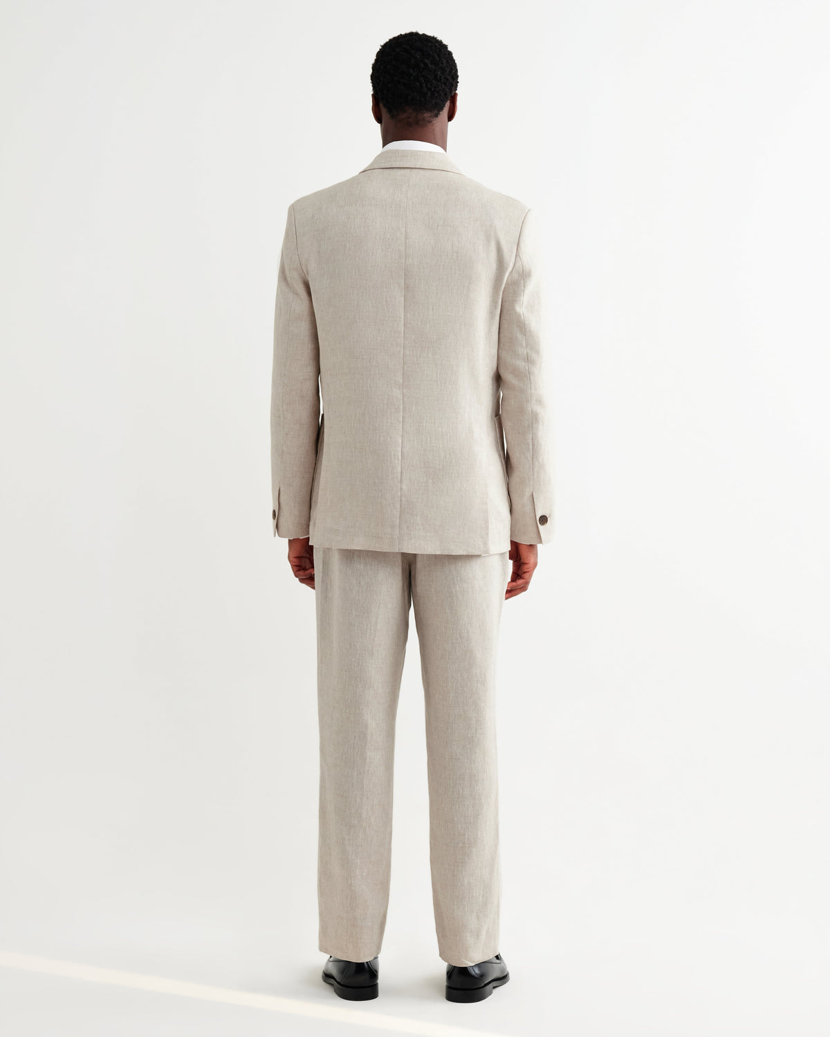 Vigo - Natural Linen Double-Breasted Blazer