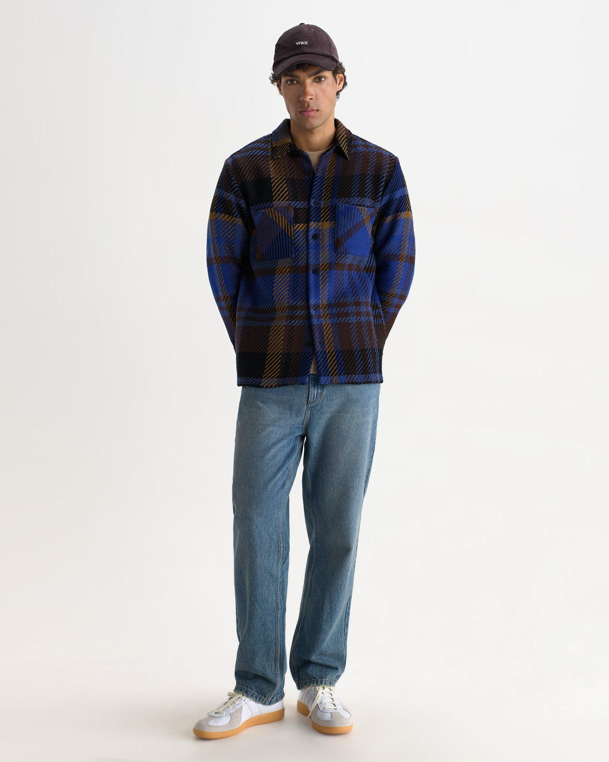 Whiting - Blue And Brown Bold Check Overshirt
