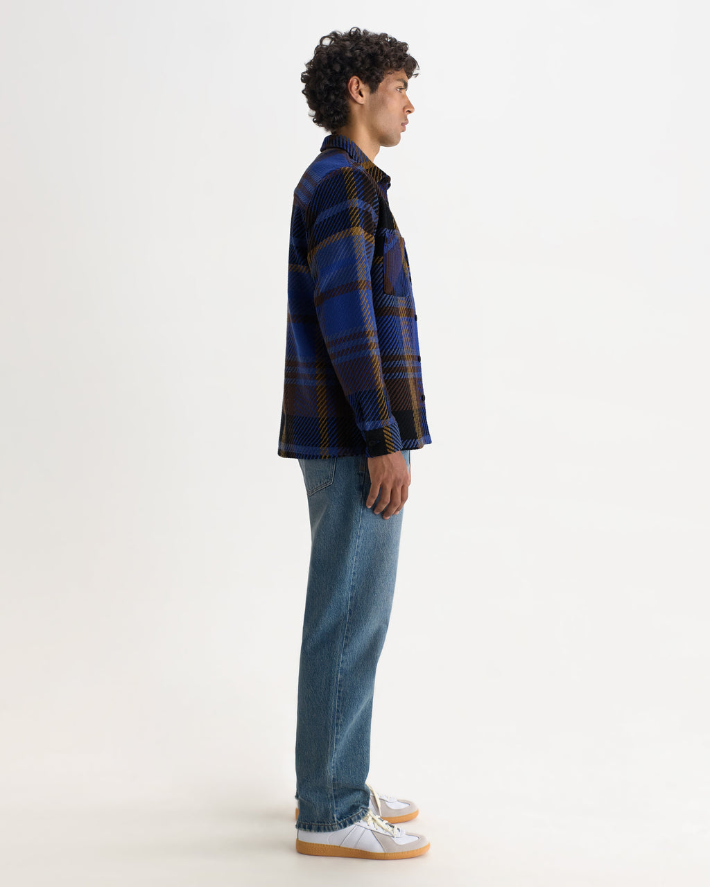 Whiting - Blue And Brown Bold Check Overshirt