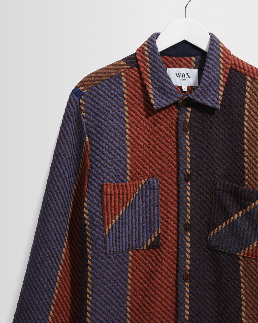 Whiting - Blue And Brown Walter Stripe Overshirt