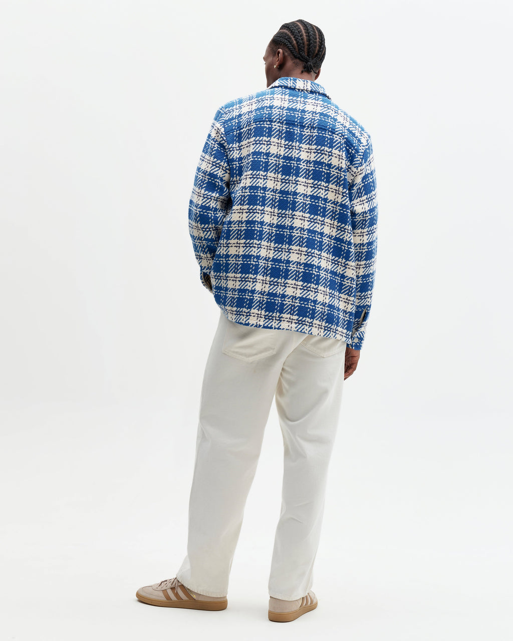 Whiting - Blue And Ecru Oran Check Overshirt