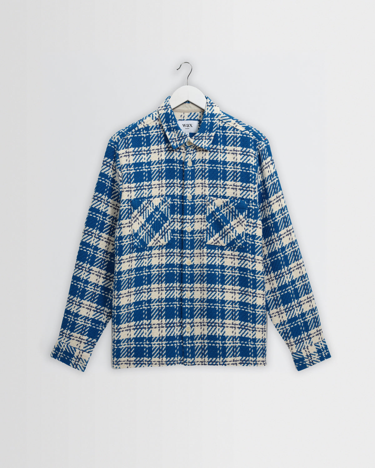 Whiting - Blue And Ecru Oran Check Overshirt