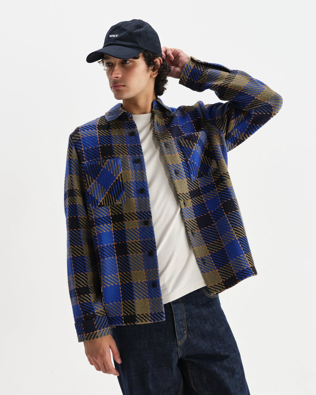 Whiting - Blue And Khaki Pike Check Overshirt