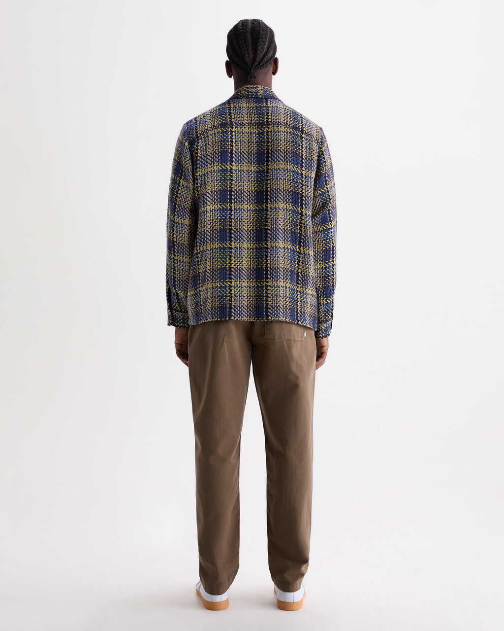 Whiting - Blue And Multicolour Grain Check Overshirt