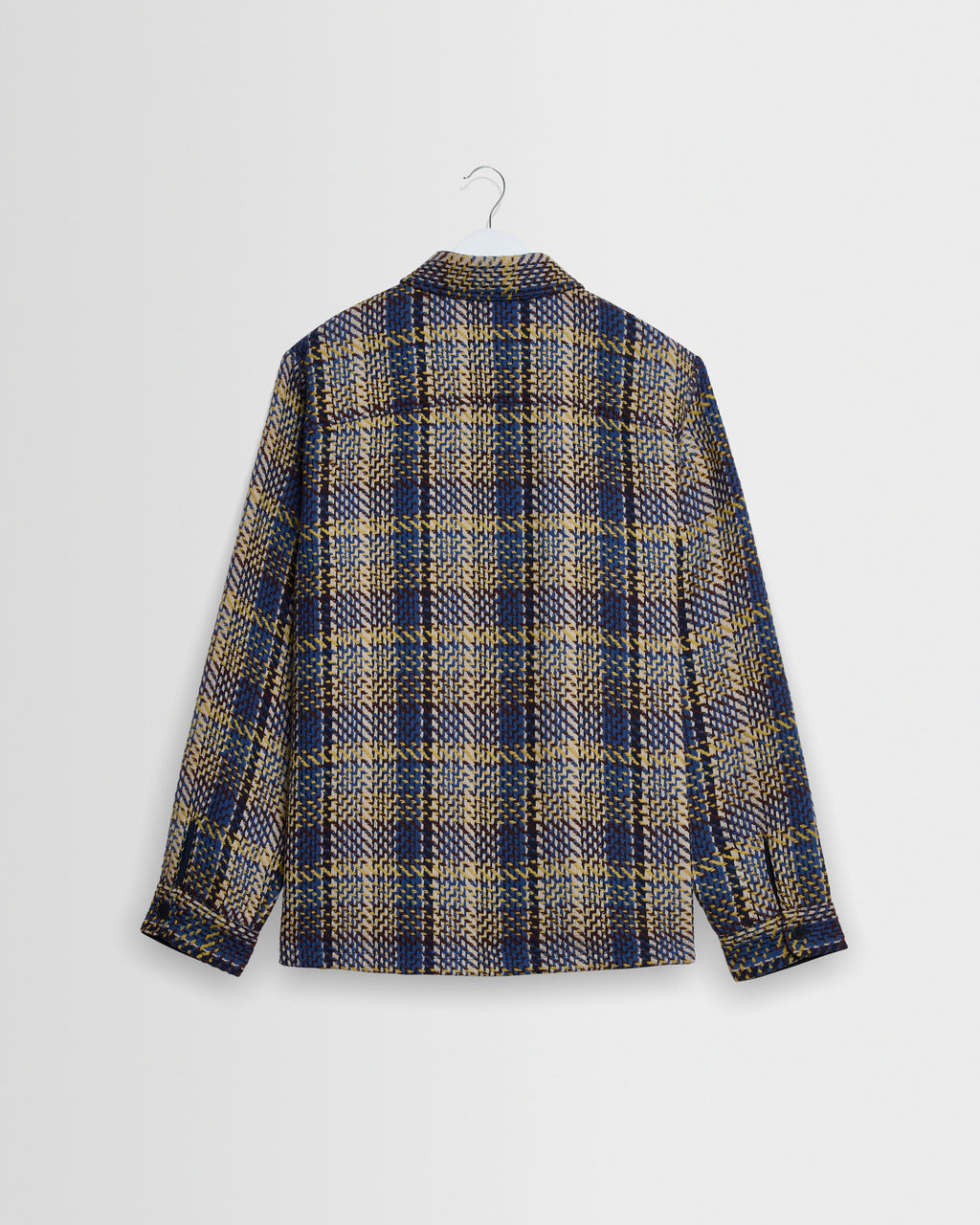 Whiting - Blue And Multicolour Grain Check Overshirt