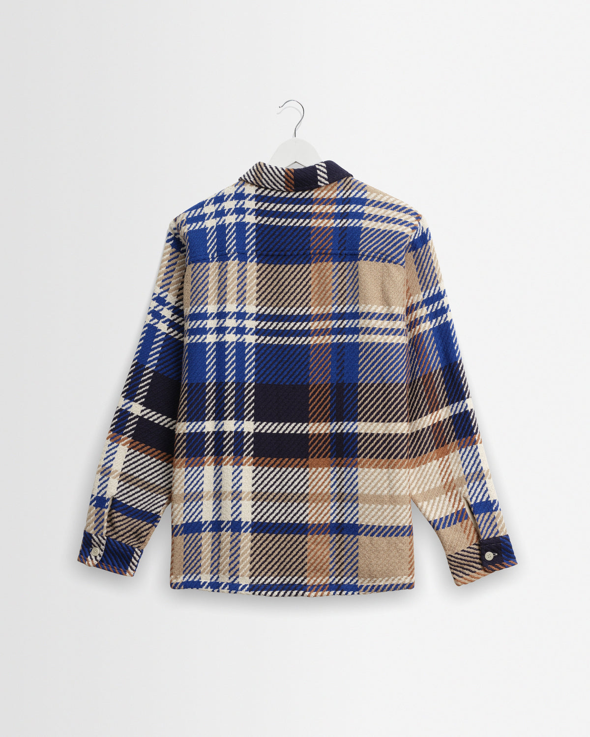 Whiting - Blue And Tan Bold Check Overshirt