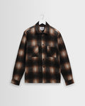 Whiting - Brown And Black Elm Wool Blend Check Overshirt