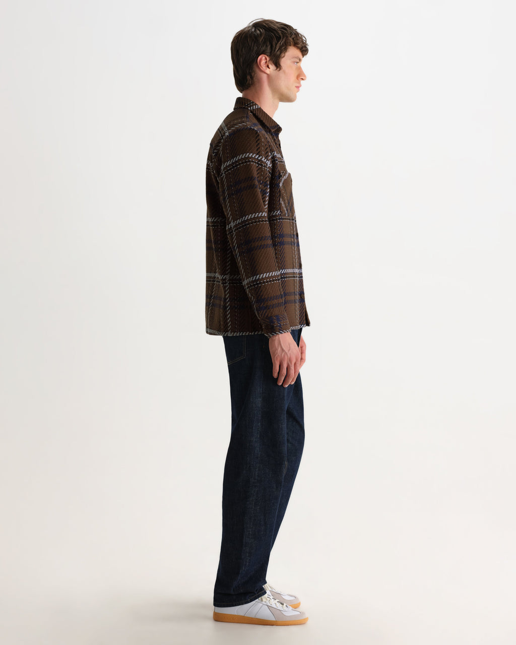 Whiting - Brown And Blue Moon Check Overshirt