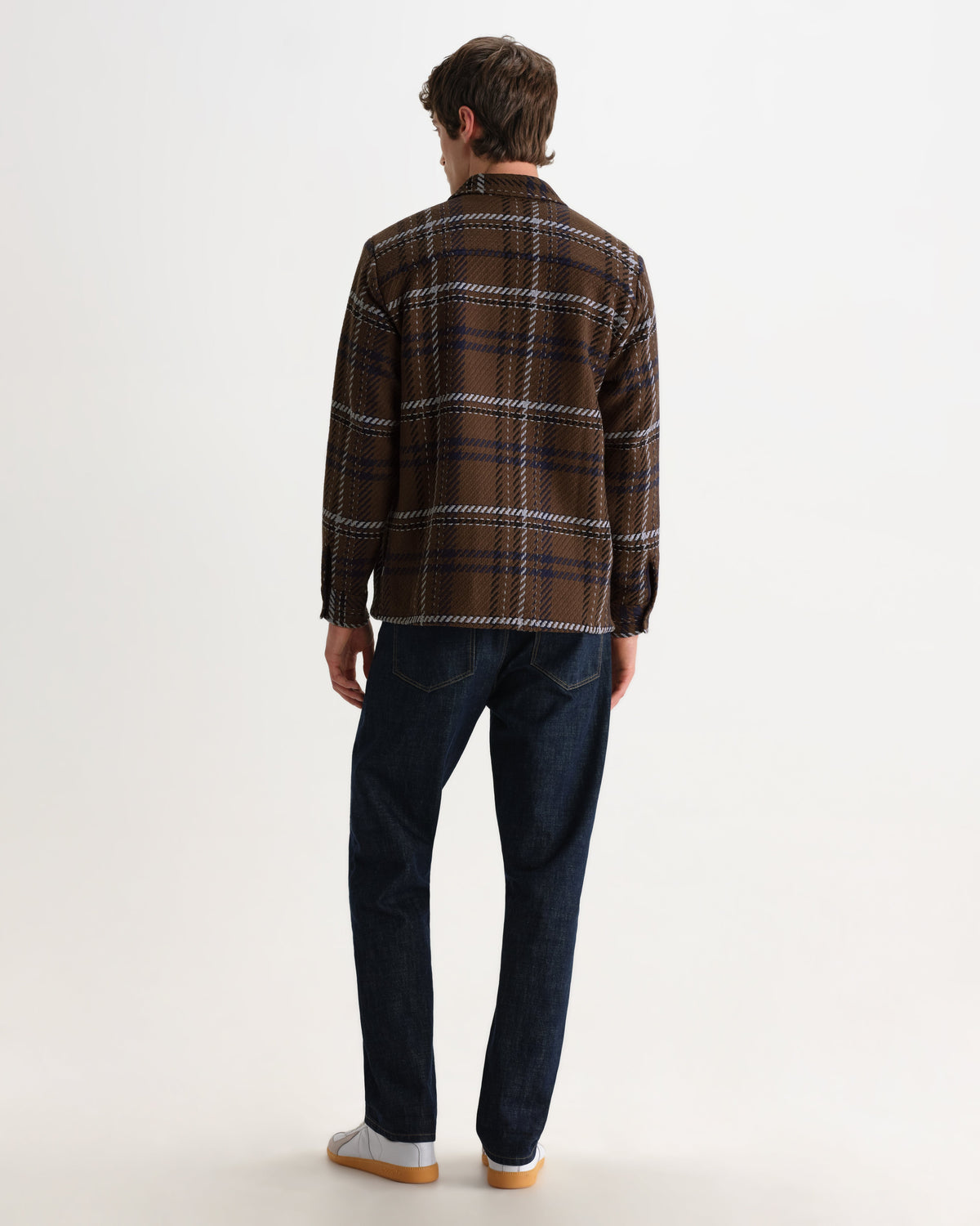 Whiting - Brown And Blue Moon Check Overshirt