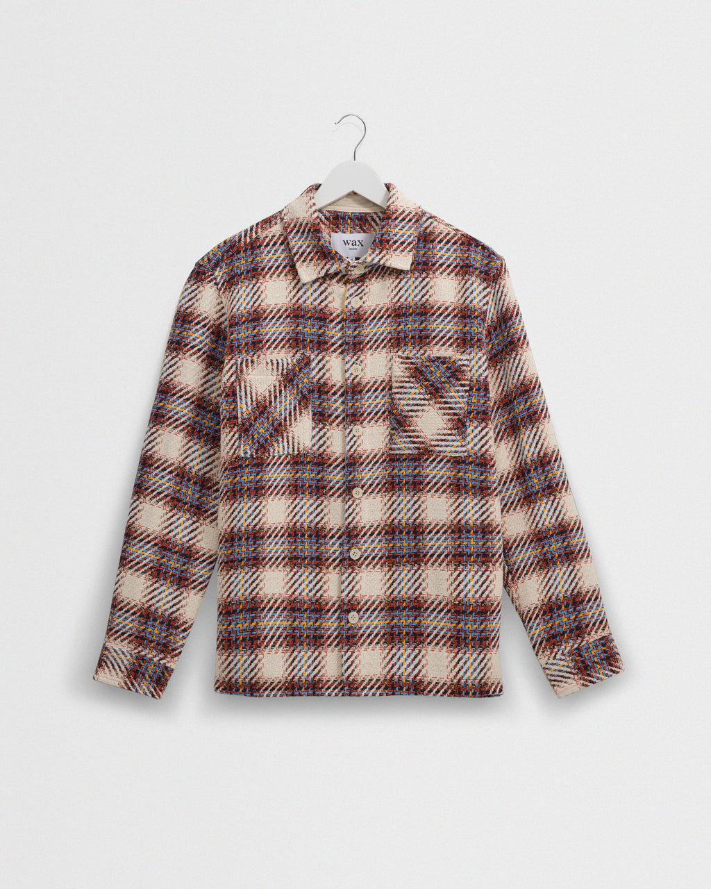 Whiting - Ecru And Multicolour Hutton Check Overshirt