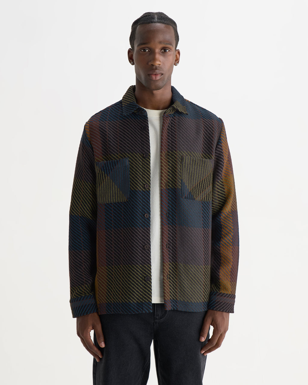 Whiting - Green And Brown Tempo Check Overshirt