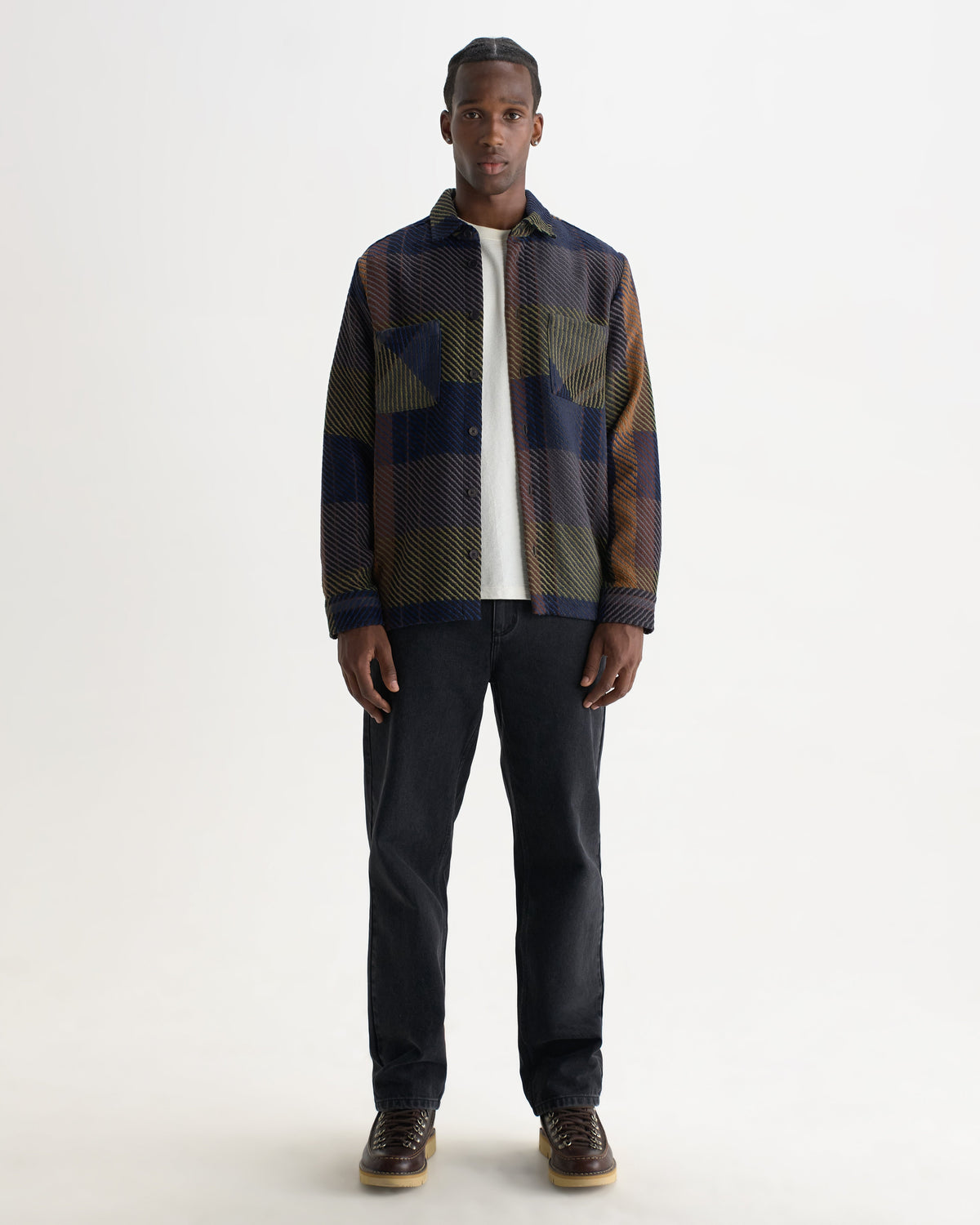 Whiting - Green And Brown Tempo Check Overshirt