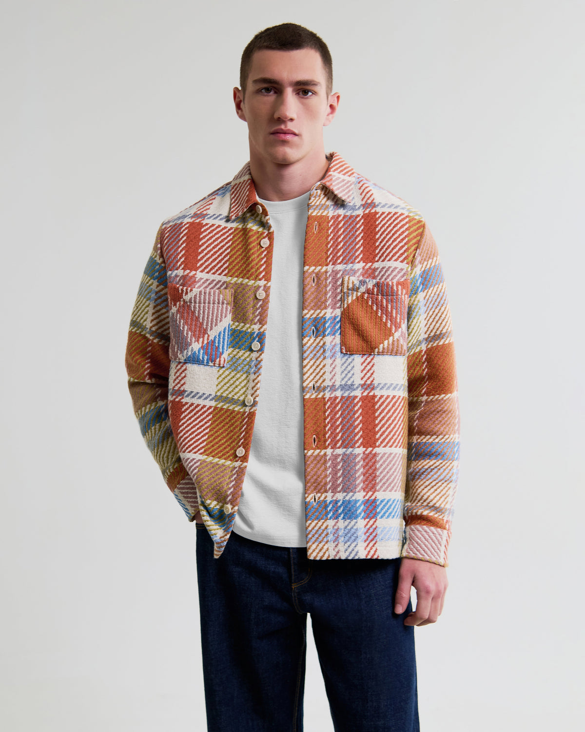 Whiting - Multicolour Pastel Bude Check Overshirt