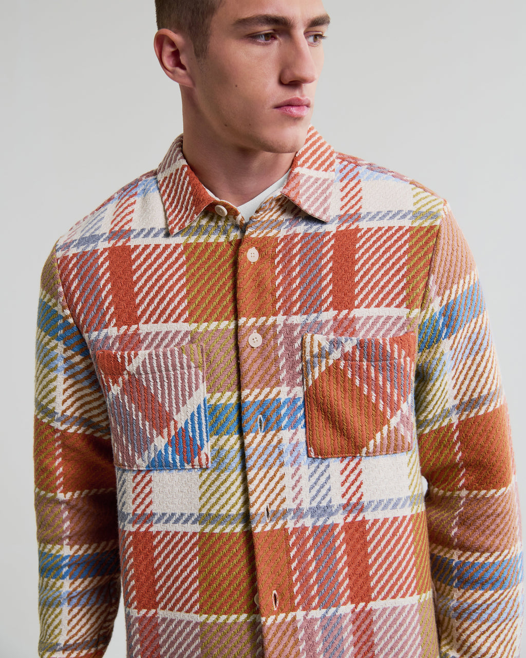 Whiting - Multicolour Pastel Bude Check Overshirt