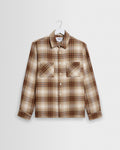 Whiting - Natural And Ecru Overlap Check Overshirt