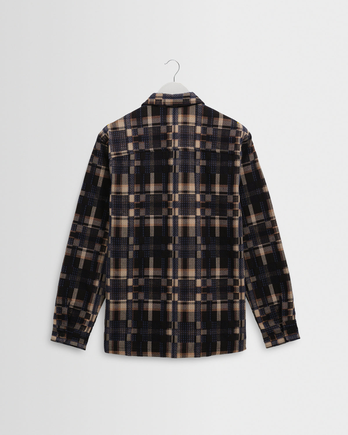 Whiting - Natural And Navy Glitch Check Overshirt
