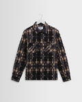 Whiting - Natural And Navy Glitch Check Overshirt