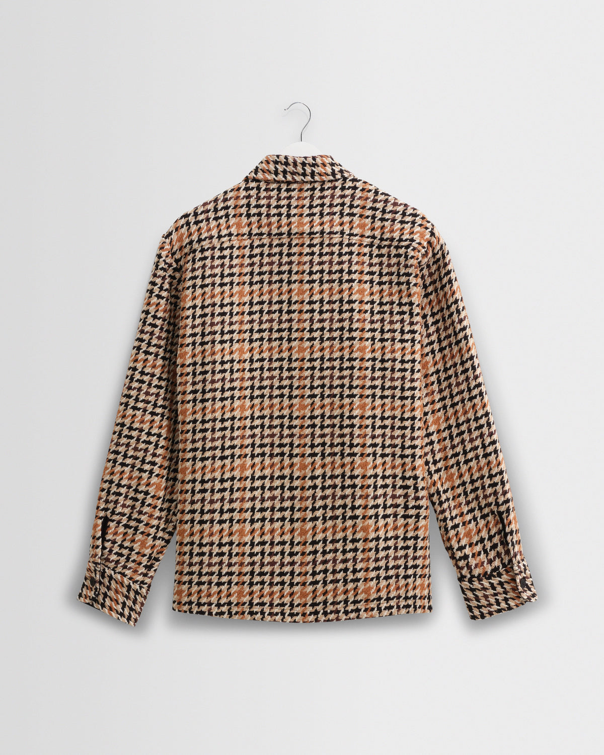 Whiting - Natural Houndstooth-Weave Overshirt