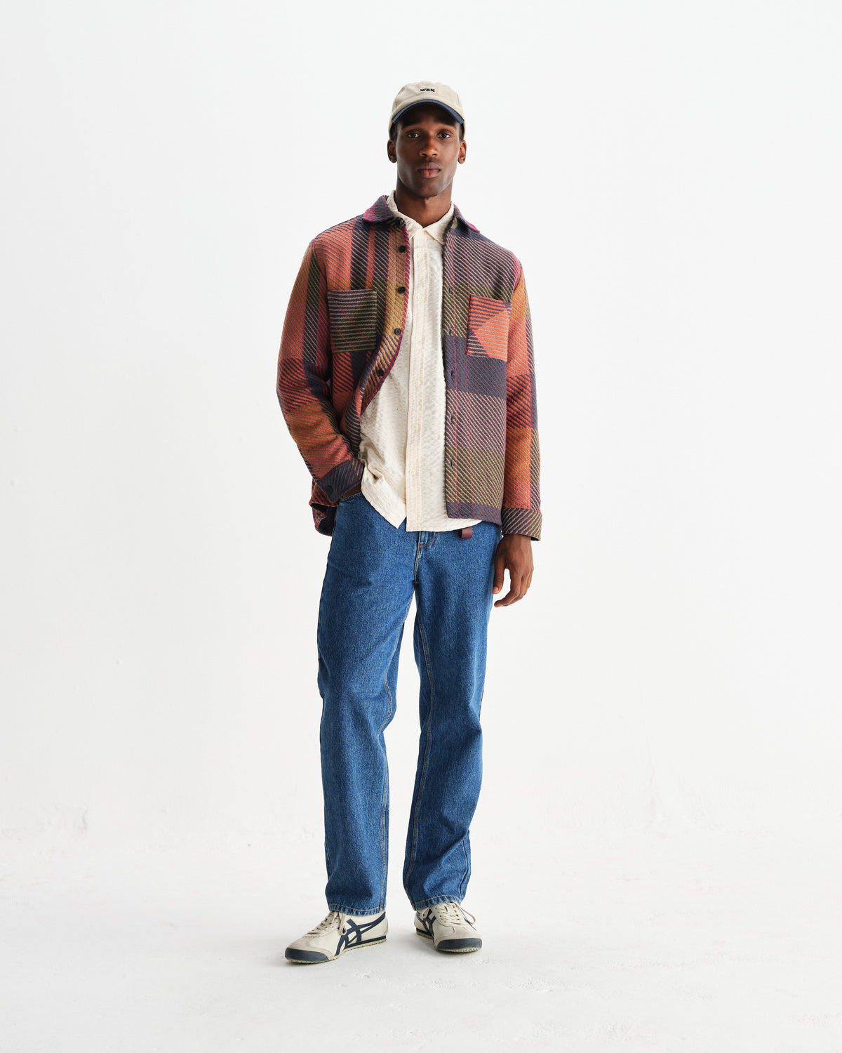 Whiting - Orange And Multicolour Tempo Check Overshirt